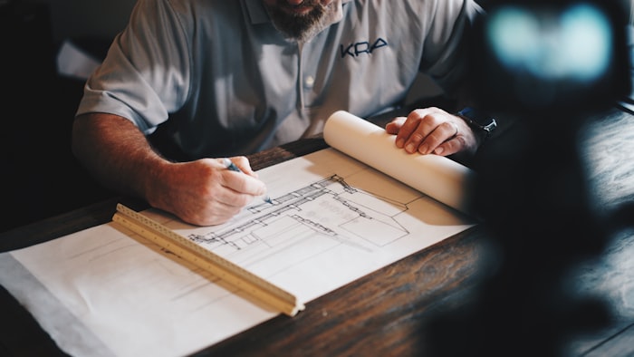 Architectural floor plan study